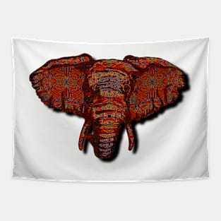 Red Elephant Tapestry