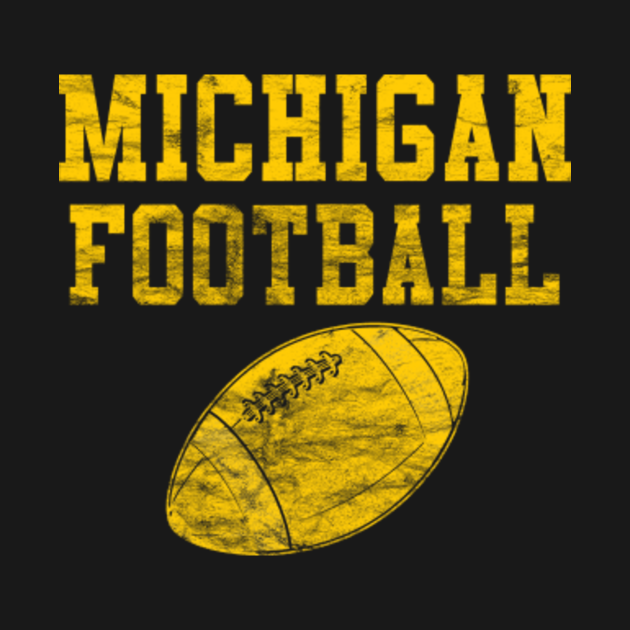 Discover Vintage Michigan Football - Michigan Football - T-Shirt