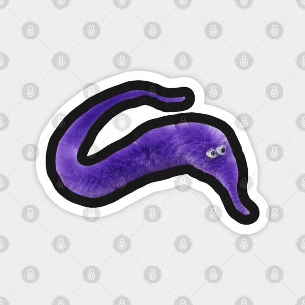 Purple Worm Magnet by CatGirl101