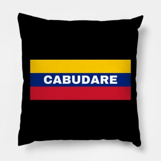 Cabudare City in Venezuelan Flag Colors Pillow