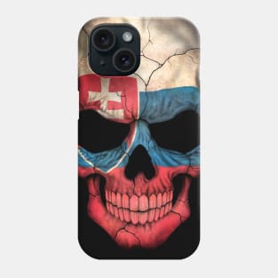 Slovakian Flag Skull Phone Case