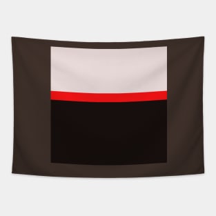 red black and pink minimalist abstract design Tapestry