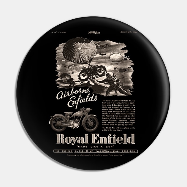 Royal Enfield WDRE Retro Vintage Motorcycle WW2 Pin by Jose Luiz Filho