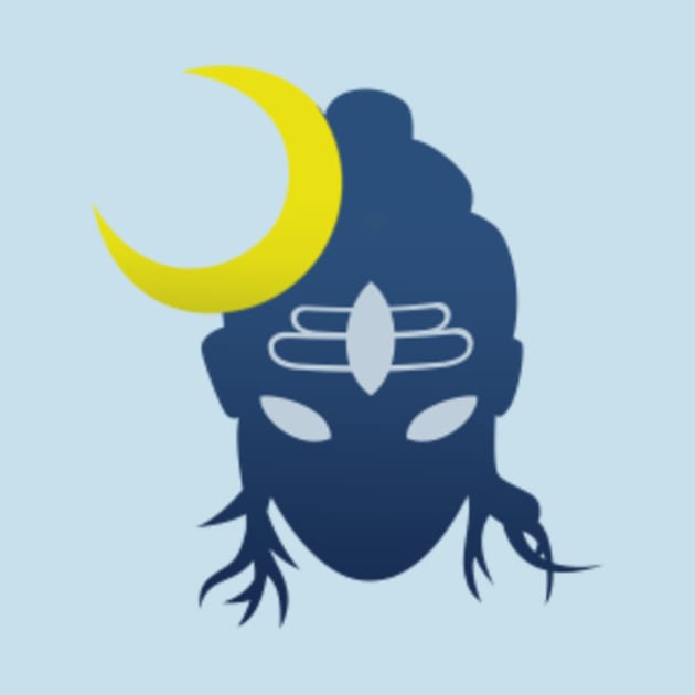 Shiva crescent moon by Kydpapaiya