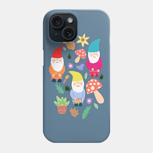 Grandpa's Gnome Garden Phone Case by LozzieElizaDesigns