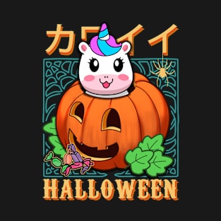 Cute Animals Halloween Pumpkin v23 - Happy Halloween T-Shirt