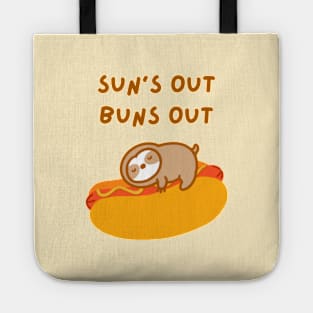 Sun’s Out Buns Out Hot Dog Sloth Tote