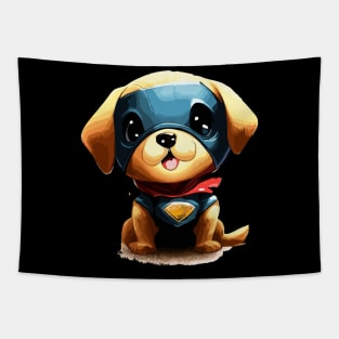 Superhero puppy dog Tapestry