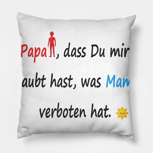 Alles Gute zum Vatertag Pillow by CDUS