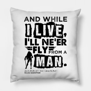 Joan of Arc Henry VI Shakespeare Quote Pillow