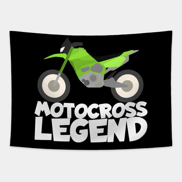 Motocross legend Tapestry by maxcode