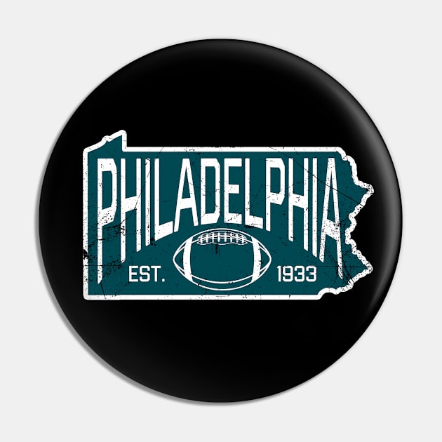 Philadelphia PA Football - Black Pin by KFig21