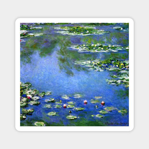 Waterlilies by Claude Monet Magnet by MasterpieceCafe