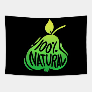 100 Percent Natural Organic Fruits Pear Apple Tapestry