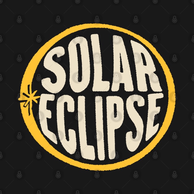 Solar Eclipse - Vintage Style Design by devilcat.art