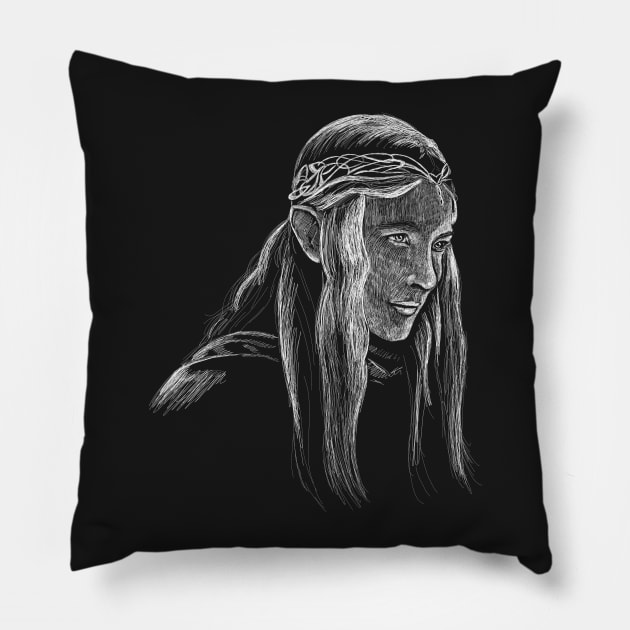 Light in Dark Places Pillow by JulietLake