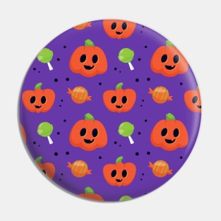 Pumpkin Halloween pattern Pin