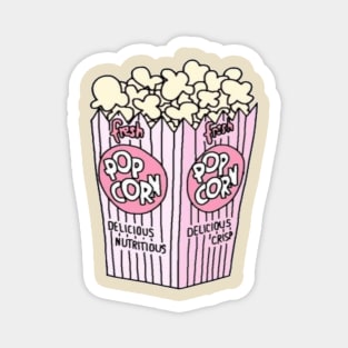 Pink Popcorn Magnet