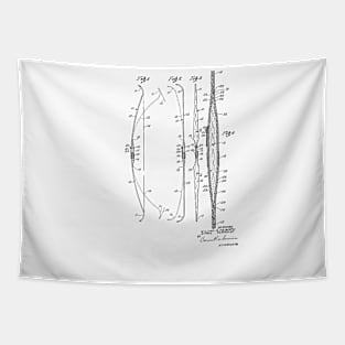 Vintage Patent Hand Drawing Tapestry