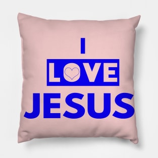 I Love Jesus Funny Christian Gift Pillow