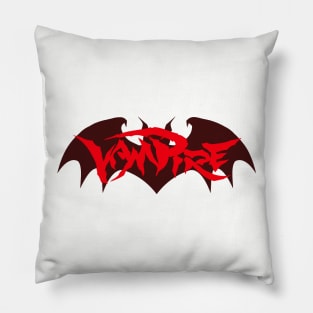 Vampire Bat Logo Pillow