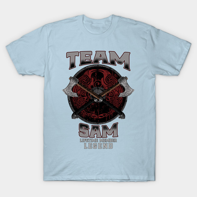 Discover Sam Name - Lifetime Member Legend - Viking - Sam - T-Shirt