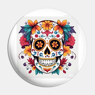 Day of the Dead Sugar Skull 13 Pin