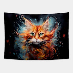 Beautiful Ginger Cat Tapestry