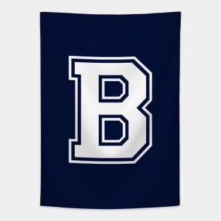 Initial Letter B - Varsity Style Design Tapestry