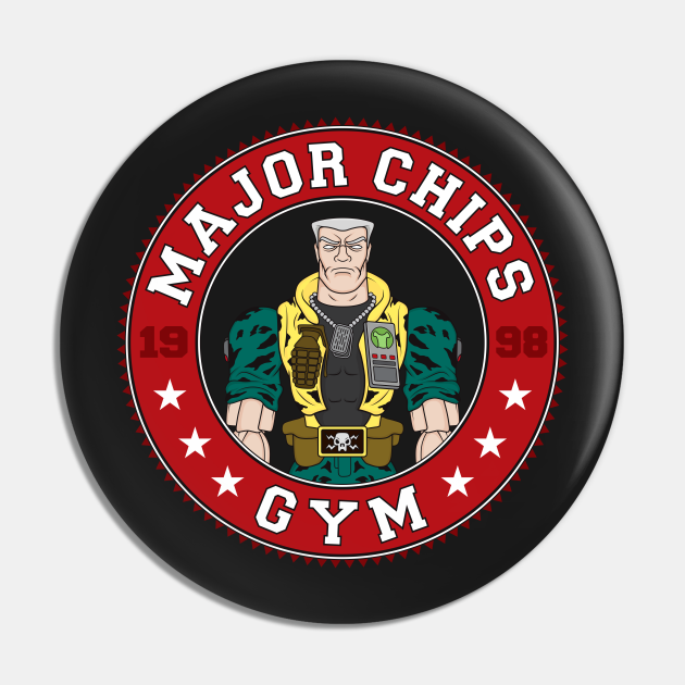 Major Chip's Gym Small Soldiers Pin TeePublic