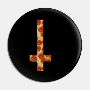 pizza inverted cross Pin