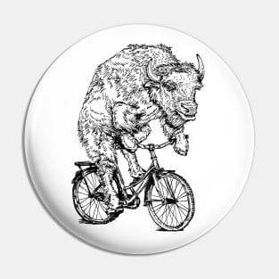 SEEMBO Bison Cycling Bicycle Cyclist Bicycling Biking Biker Bike Pin