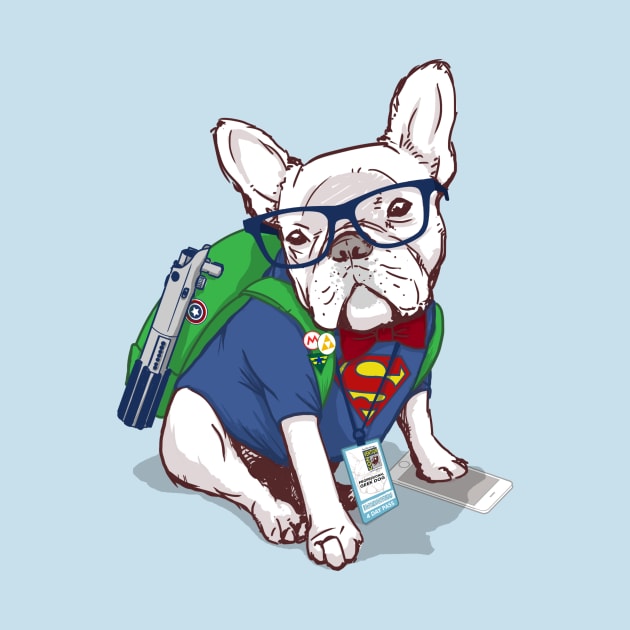 Geek Dog by flowwestprintandapparel