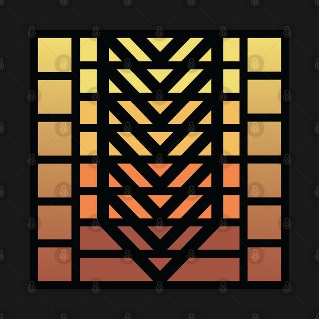 “Corporate Dimensions” (No.1)” - V.5 Brown - (Geometric Art) (Dimensions) - Doc Labs by Doc Labs