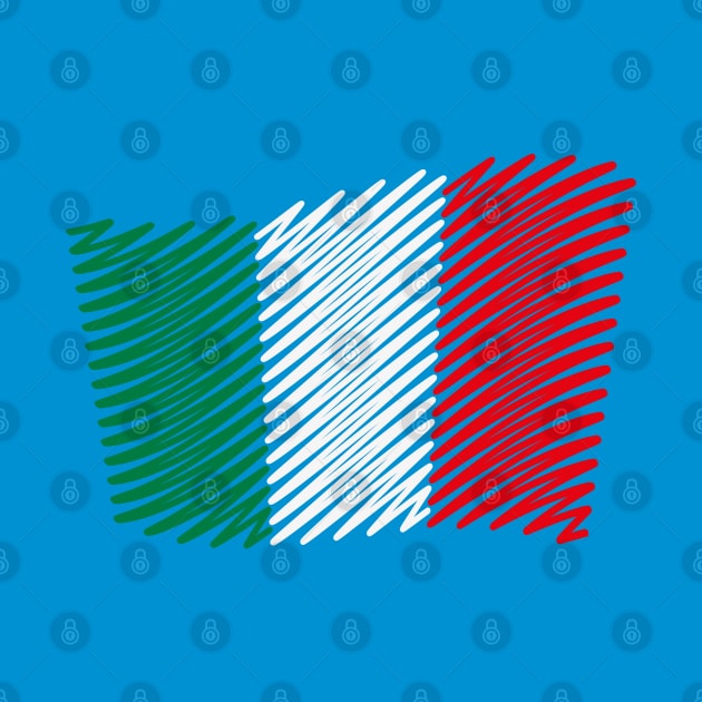 Flag Of Italy / Tricolor (Scribble) by MrFaulbaum