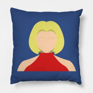 Blue Mary Vector Pillow