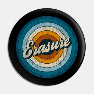 Erasure - Retro Circle Vintage Pin