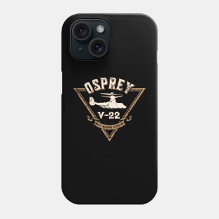 V-22 Osprey VTOL Aircraft Distressed Design Phone Case