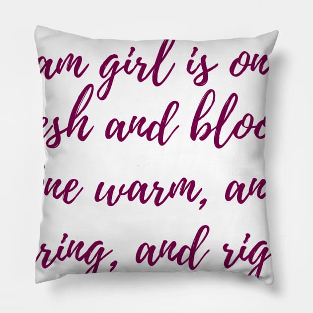 Dream Girl Pillow by ryanmcintire1232