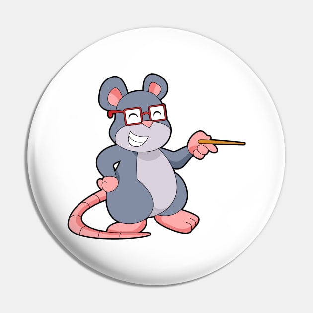 Mouse Teacher Pointer Pin by Markus Schnabel