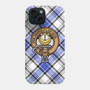 Clan Hannay Crest over Tartan Phone Case