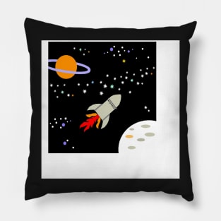 Rocket Ride Pillow