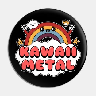 Kawaii Rainbow Metal Pin