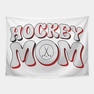 Hockey Mom Halftone Retro Tapestry