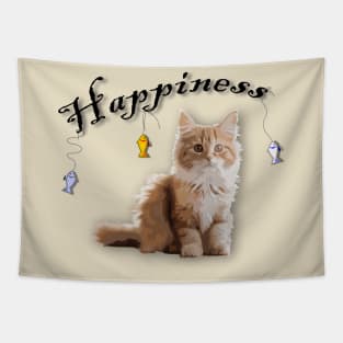 Happiness Cat Tapestry