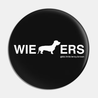 Wieners Dachshund Wire Hair Coat (White) Pin