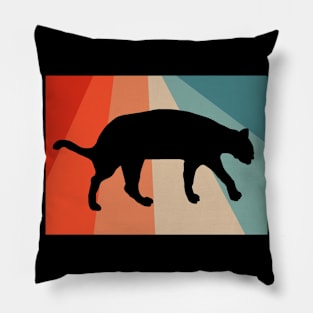 Vintage ocelot retro cute animal design Pillow