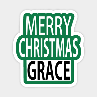 Merry Christmas Grace Magnet