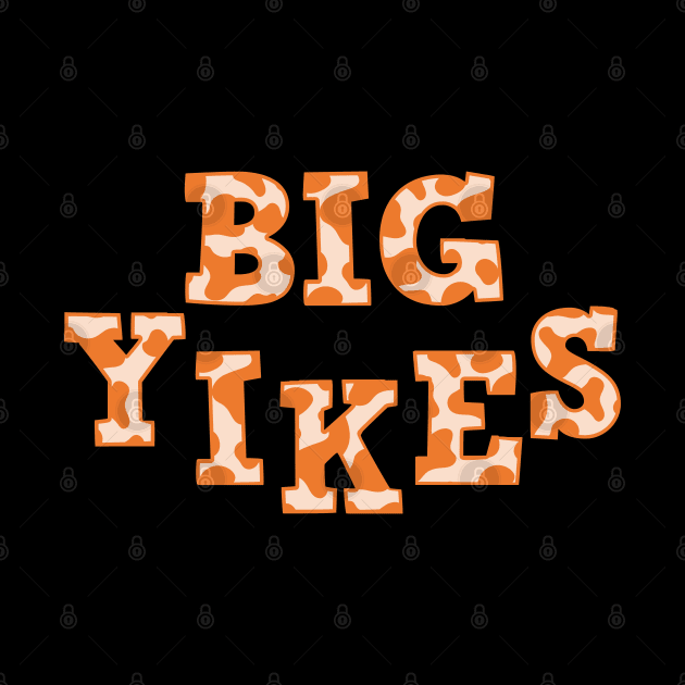 Big Yikes Giraffe Animal Print Bold Text by Flourescent Flamingo