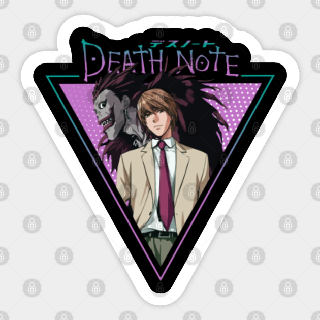 Light Yagami X Ryuk Death Note Death Note Sticker Teepublic In the manga it's distinctly averted as he dies begging all of his dead or. light yagami x ryuk death note